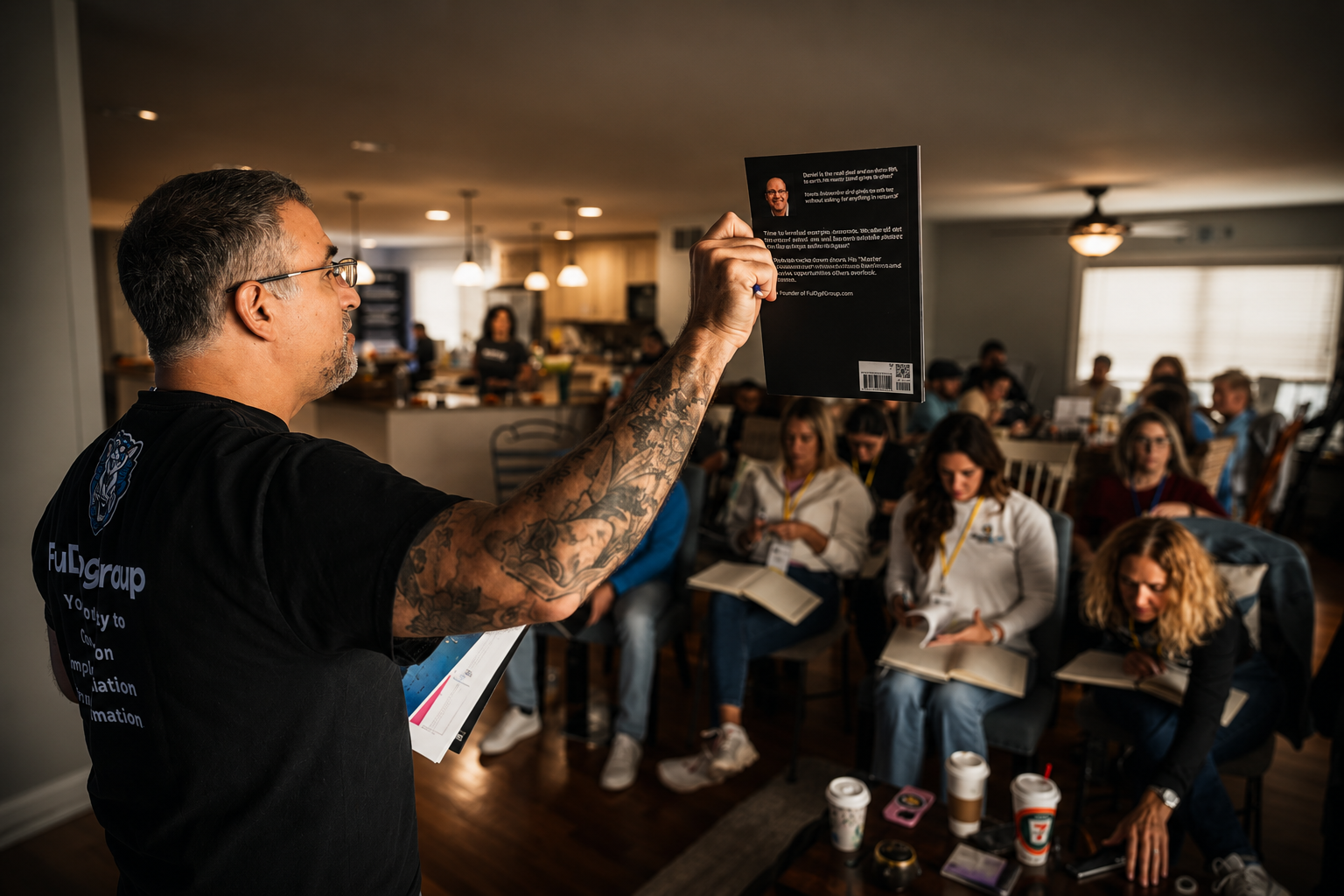 Mike coaching a FuDog boardroom session