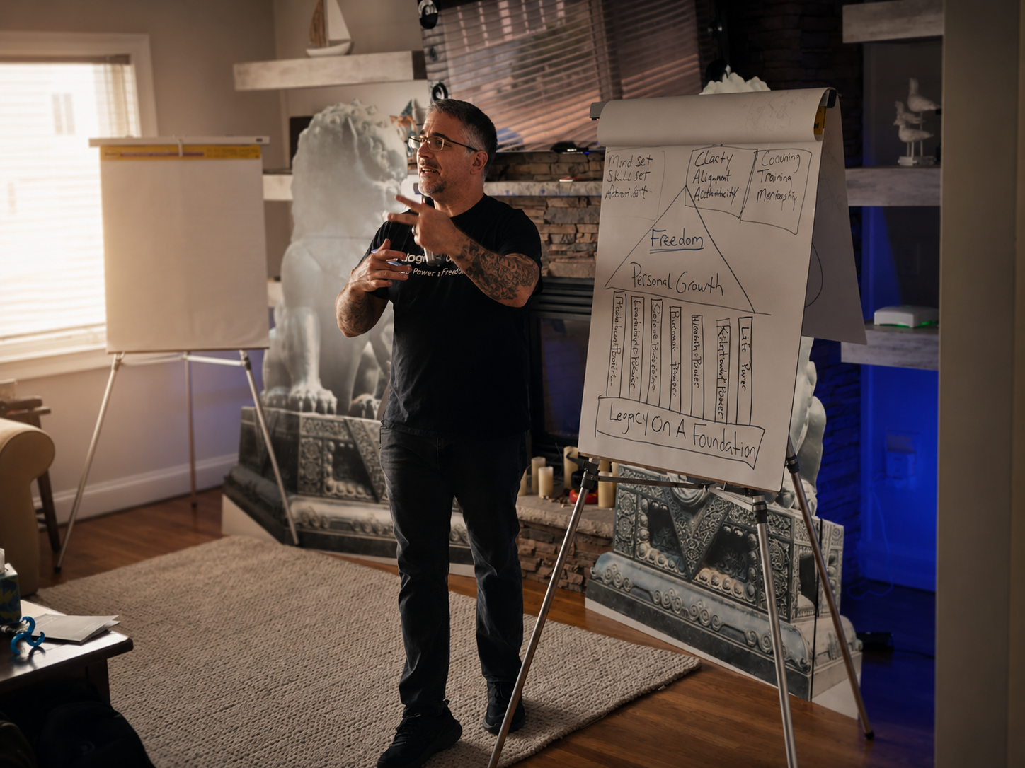 Mike coaching a leadership session